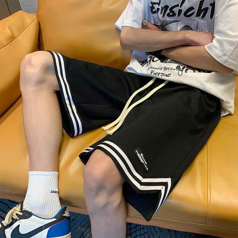 メンズ 夏用 バスケットボール トレーニング 短パン ゆったり カジュアル スポーツ 膝上丈 スリット アウトドア 軽量 吸湿速乾