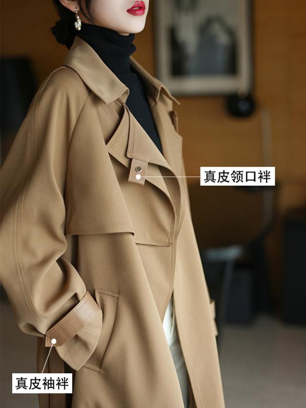 トレンチコート レディース ロング丈 秋冬 御膳上等感 磨きあげる ブリティッシュ 心地好い ドレープ 古典派音楽 普段使い走り 通い