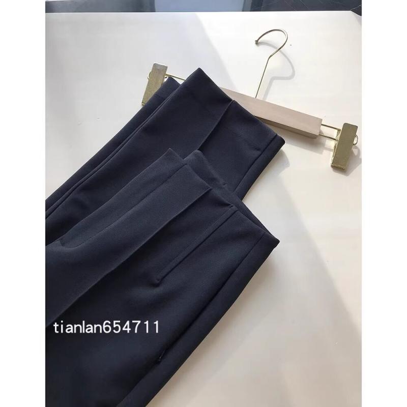 レディース ストレートパンツ 秋冬 ブラック 通勤用 オフィス ビジネスウェア 上品 脚長 ボーン入り スリムシルエット プロスタイル