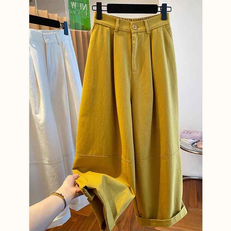 パンツ レディース 春 ワイドレッグ ハイウエスト クロップド丈 ゆったり ストレート バルーン ぽっちゃり対応 スリム見え カジュアル ワーク 普段使い 軽量 伸縮性