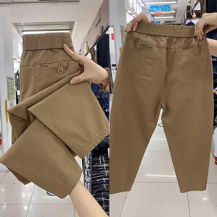 レディース パンツ 春 小柄対応 クロップド丈 ゆったり ワイドシルエット スリム見せ コーディネートしやすい ウォッシュドコットン カジュアル デイリー ボトムス 普段使い 軽量 伸縮性