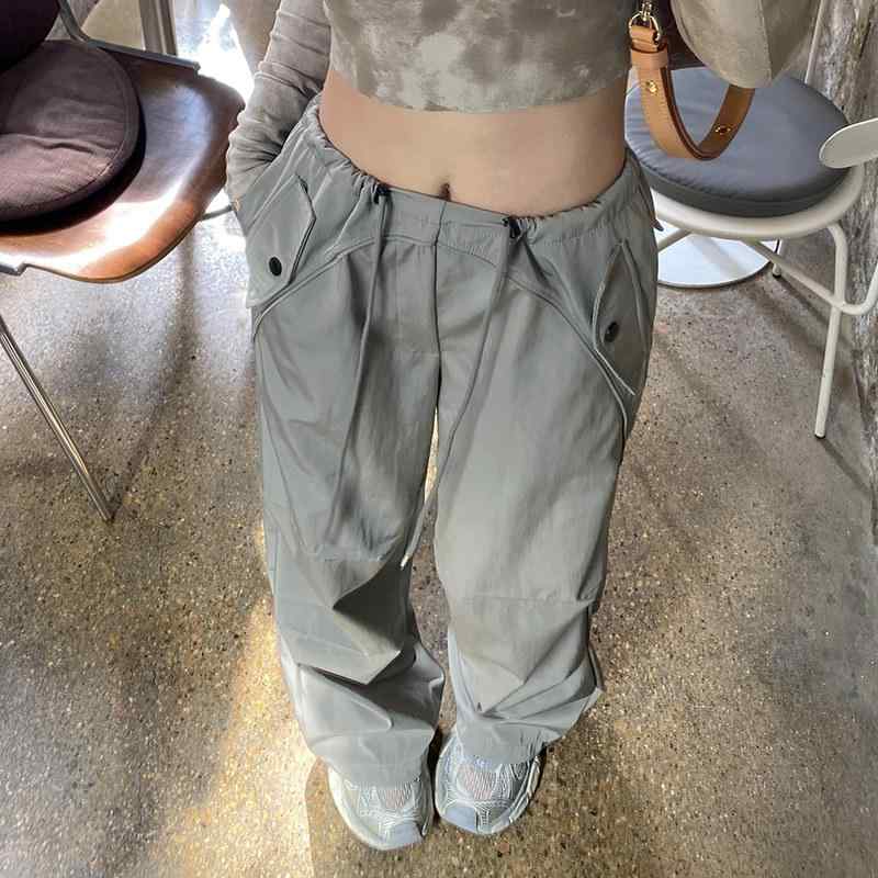 レディース パンツ レトロ アメリカンスタイル ワークパンツ ワイドレッグ ストレート ゆったり カジュアル 普段使い 春秋