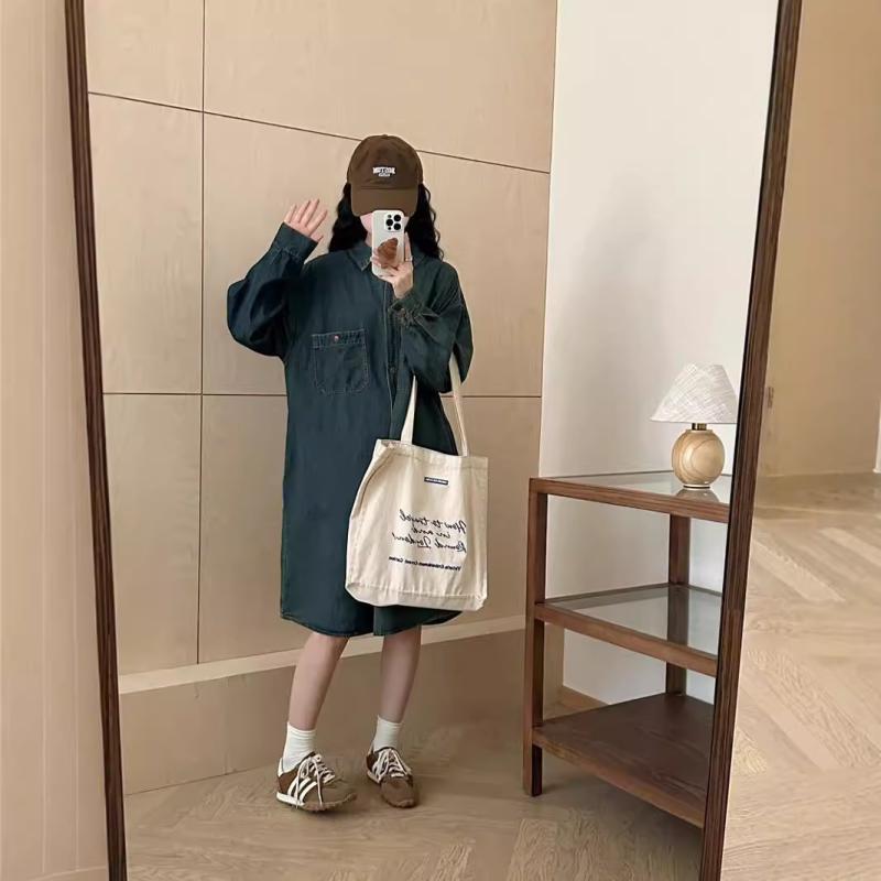 秋冬 お上さん用 返り咲き 港 ゆったり 馬鹿でかい大いさ  長袖 ロング丈 ゆったり 惜しみ無い ジーンズ ティーシャツ 上衣 トップス 厚地の外套 綿織物 原料品 心地好い 表現スタイル 普段使い走り 軽さ 通い相応う 秋冬 座標