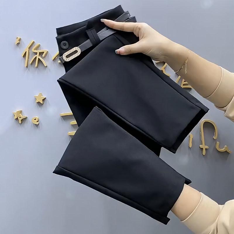 レディース パンツ ハイウエスト ストレート 伸縮性 ぽっちゃり対応 大きめ サイズ 梨型ボディ スリム効果 小柄向け カジュアル 普段使い 軽量 快適 デイリーウェア
