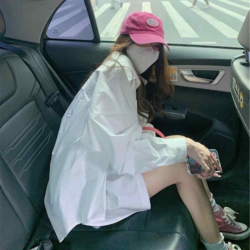 プルオーバー レディース ゆったり 白 薄っぺら 春夏 UVとり捨てる 防紫外線 今めかしい トップス 軽さ 通い 普段使い