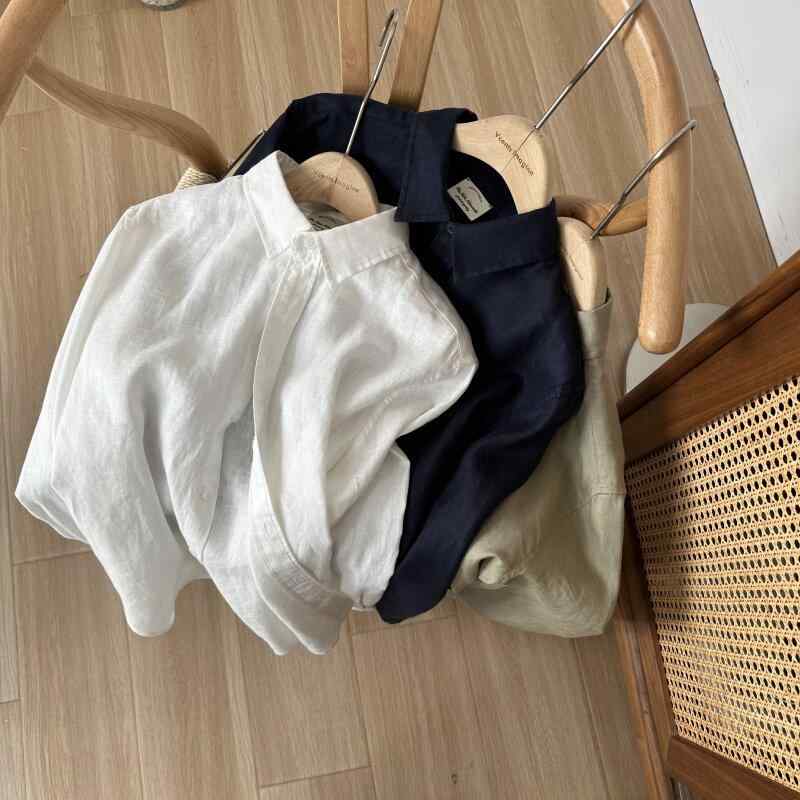 プルオーバー 麻100% リネン ドレープ感 気取らないシワ ゆったり影ぼうし 密集して織り 軽さ 通気性 吸湿速乾 心地よい トップス