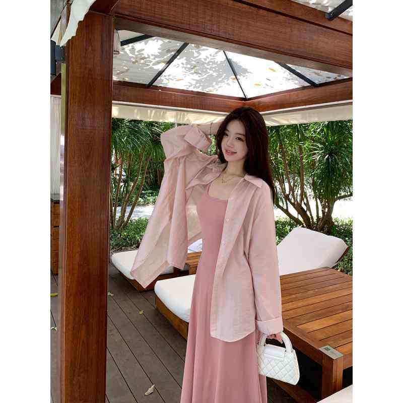 シャツ レディース 春夏 薄手 防晒 長袖 切り開き ワイドシルエット コットン 白 軽量 通勤 普段使い 伸縮性 吸湿速乾 接触冷感 シンプル カジュアル