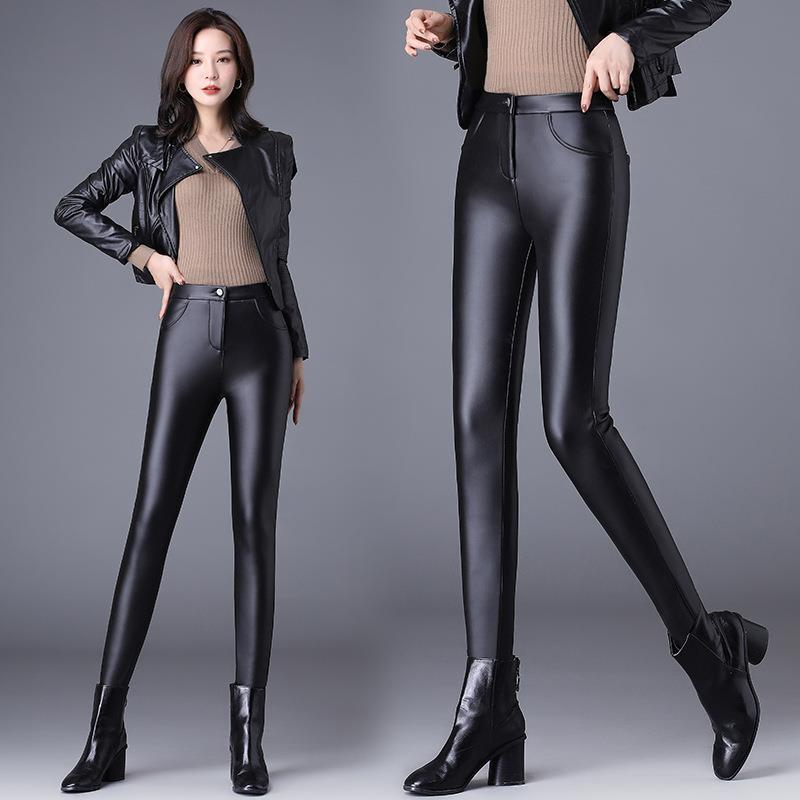 レディース スキニーパンツ 冬用 朦々たる ご機嫌酉の方角 伸ばすこと ロング丈 外穿用 天鵝絨工業 ホンブルグ帽なめし革 原料品 黒いこと 情の籠もった 相応う感 普段使い走り 通い 軽さ 吸湿速乾