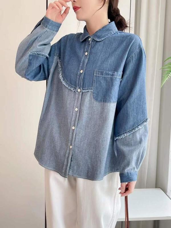 日系 森御嬢さん 表現スタイル 不規則さ うつり変わり 毛羽立ち 産業 水洗いする ジーンズ ティーシャツ ジレー トップス お上さん用 春夏 軽さ 伸縮性 吸湿速乾 綿織物 原料品 心地好い 普段使い走り ゆったり 影ぼうし インディゴ 色合い
