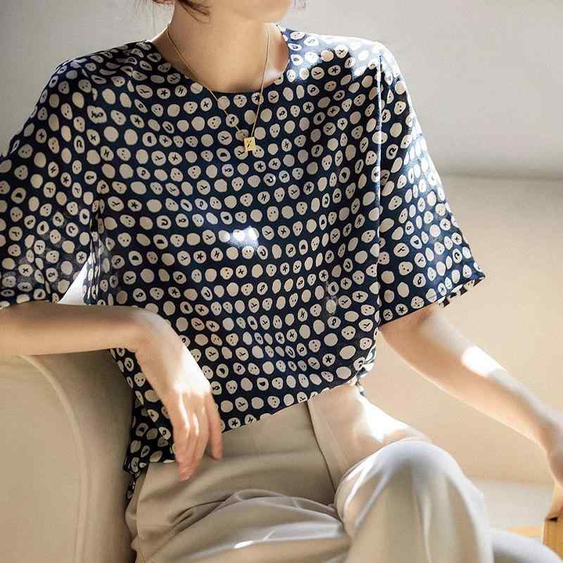 ブラウス 女性用 接触冷感 短袖 シャツ トップス 桑蚕糸 真? 再生繊維 夏 かわいい デザイン 軽量 通気性 吸湿速乾 ビッグシルエット Vネック ブラック ピンク系 アイボリー 春夏 普段使い
