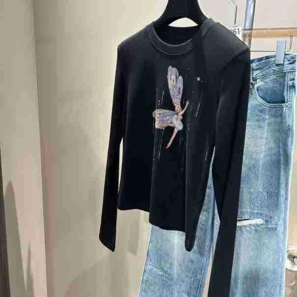 レディース 長袖 Tシャツ トップス 秋冬 丸首 セットアップ 修身 伸縮性 弾力 女性用 フィット 秋 トップス 柔らかい コットン 混 ブラック グレー ネイビー 通勤 普段使い 軽量