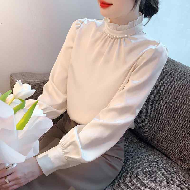 シャツ レディース 長袖 春夏 花柄 レース 雪紡 綿素材 軽量 通勤 普段使い ビッグシルエット Vネック ブラック ピンク系 アイボリー 接触冷感 吸湿速乾 高級感 カジュアルスタイル