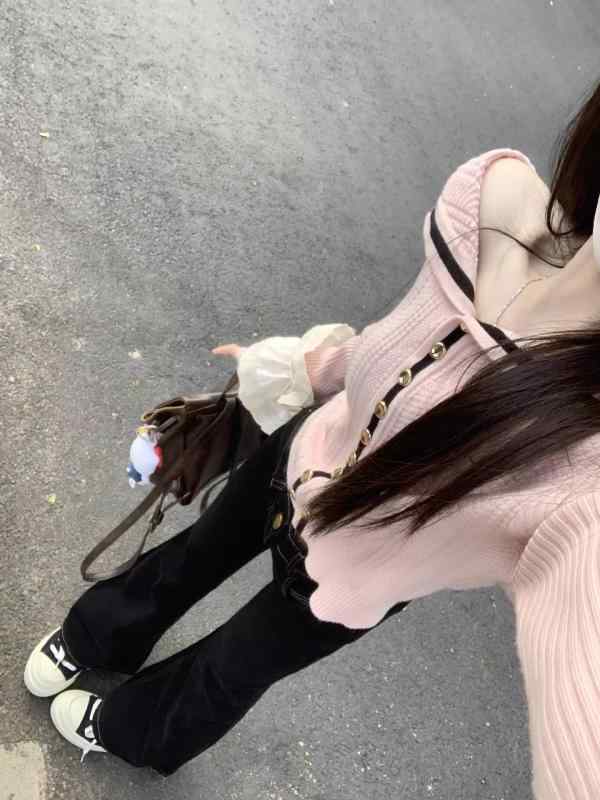 ニットカーディガン 女性用 ピンク 春夏秋冬 肩出しデザイン かわいい 減齢効果 短め丈 トップス 軽量 伸縮性 吸湿速乾 普段使い 秋冬アウター