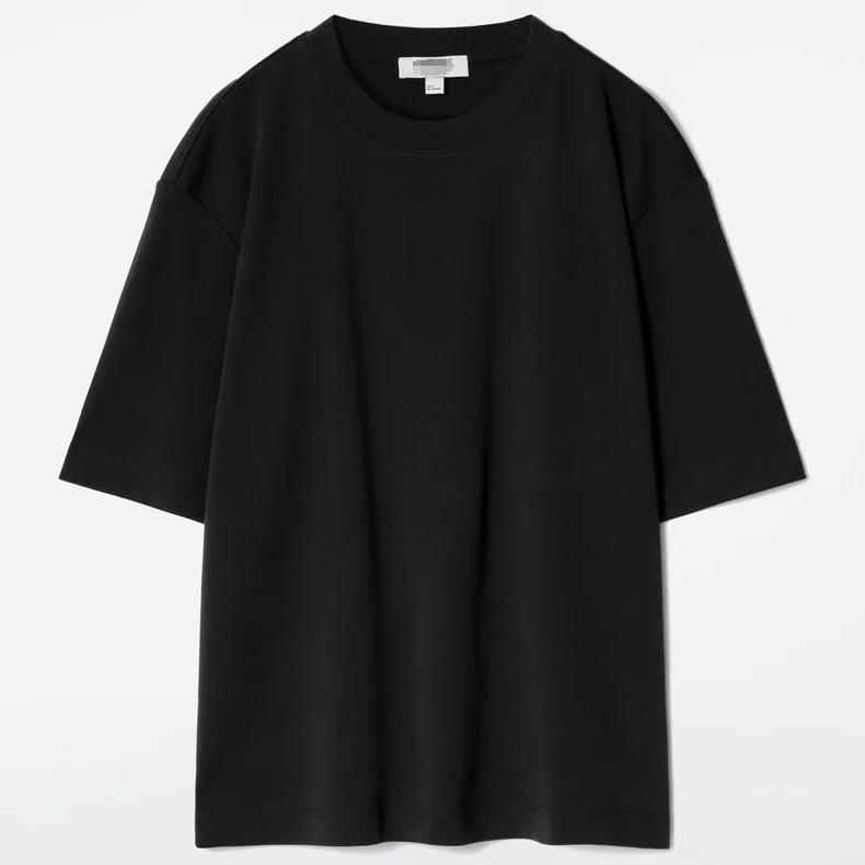 メンズ Tシャツ ゆったりシルエット 丸首 中袖 コットン トップス 男性用 上着 春夏 軽量 通勤 普段使い 吸湿速乾 柔らかい素材 カジュアル スタイル ブラック グレー ネイビー