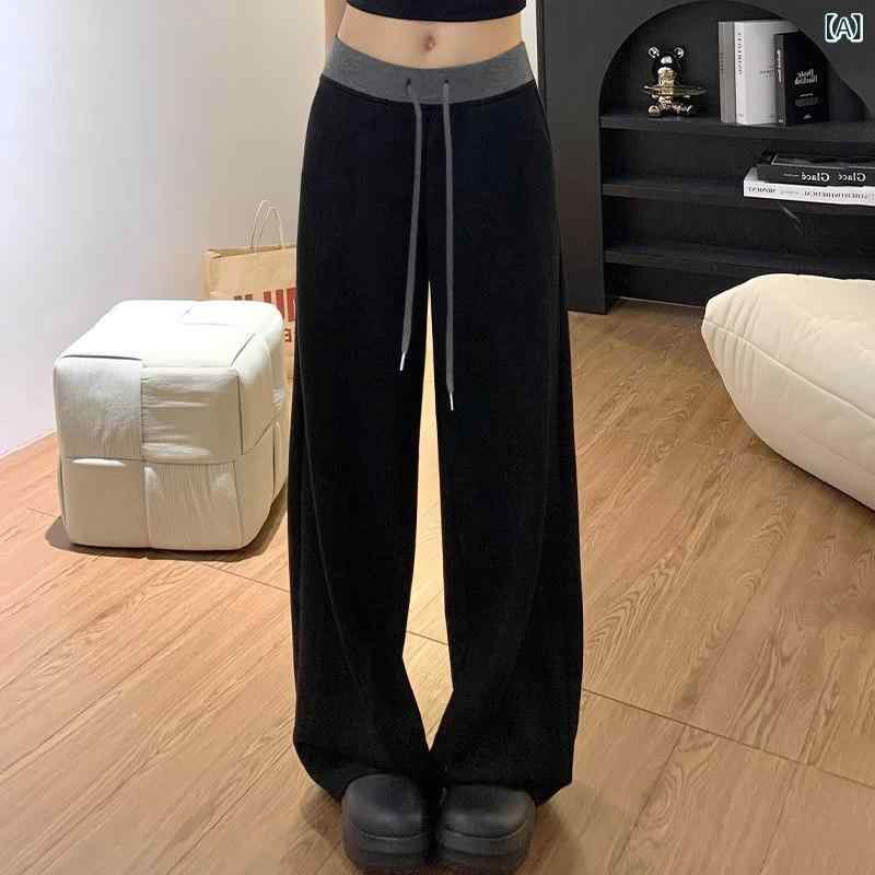 マタニティパンツ 秋冬 心地好い ワイドレッグ ロングズボン下 妊孕期用 汗水 ゆったり 好いたらしい 伸縮性 普段使い走り 御部屋着 生まれ変わり衣料繊維