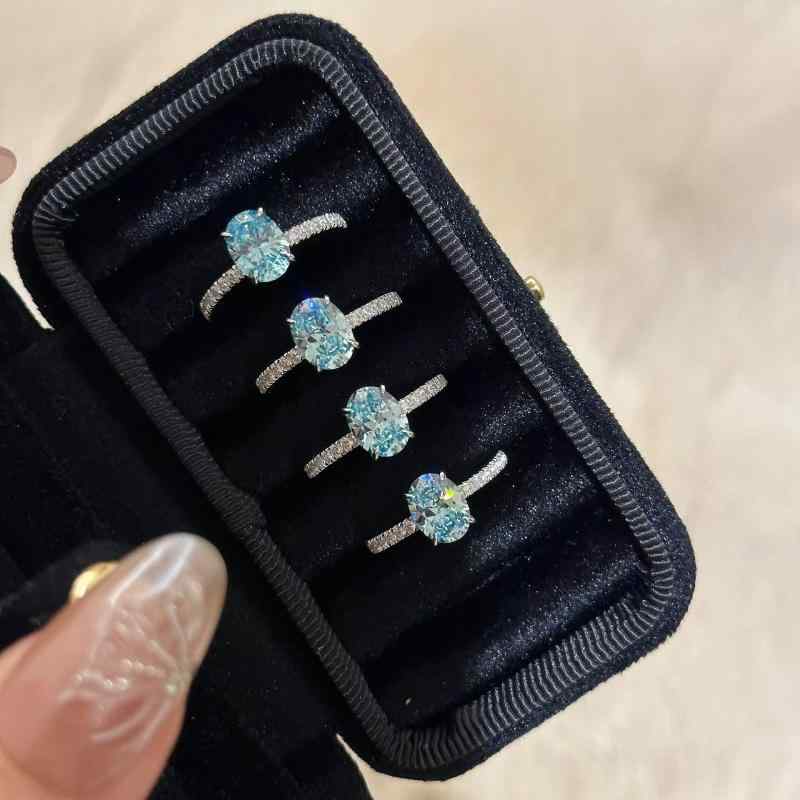 指輪 女性用 ピンクサファイア 楕円形 ラウンドカット ジルコニア フラッシュ 輝き 軽量 銀製 高級感 華やか ジュエリー アクセサリー かわいい ピンク系 ブルー系 ラッキーアイテム