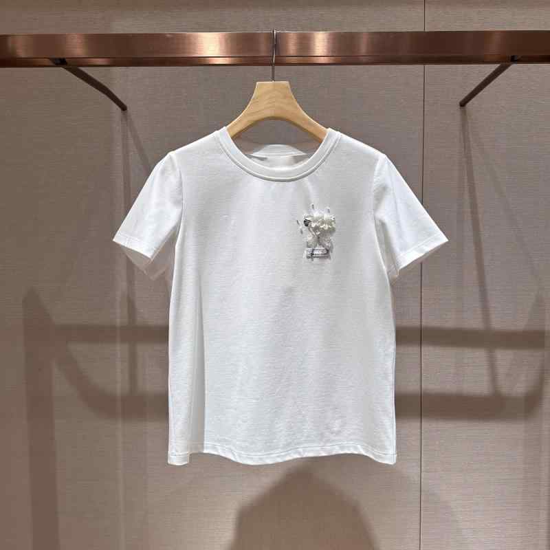 Tシャツ レディース 短袖 白色 ラウンドネック シンプル ゆったり トップス 女性用 通勤 普段使い 部屋着 軽量 吸湿速乾 コットン 素材 ビッグシルエット 春夏