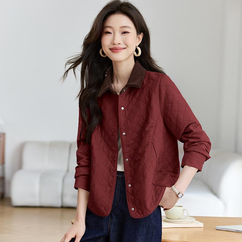 ジャケット コート レディース 春夏 秋冬 翻領 切り替え メンズ 棒球服 トップス ファッション 洋気 スタイル 普段使い 軽量 伸縮性 コットン 素材 ブラック ベージュ ピンク系 グレー カジュアル シンプル 百搭 レイヤード 可能｜リバーパディ