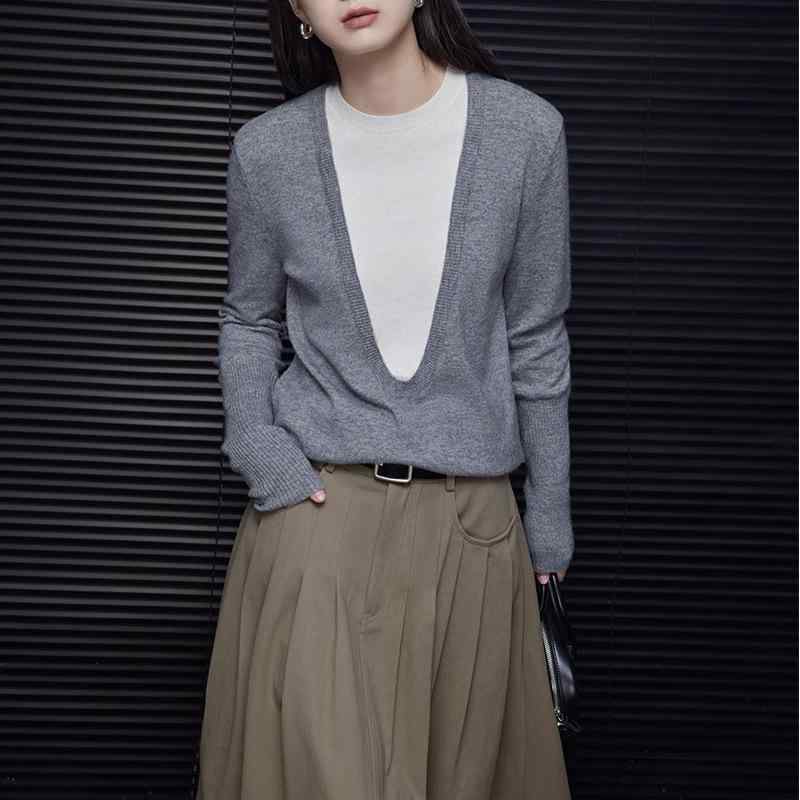 ニットセーター 女性用 日系 ふわふわ ラグジュアリー 復古 かわいい 羊毛 ニット トップス 軽量 柔らかい 暖かみ 秋冬 普段使い ゆったりシルエット ベーシックスタイル