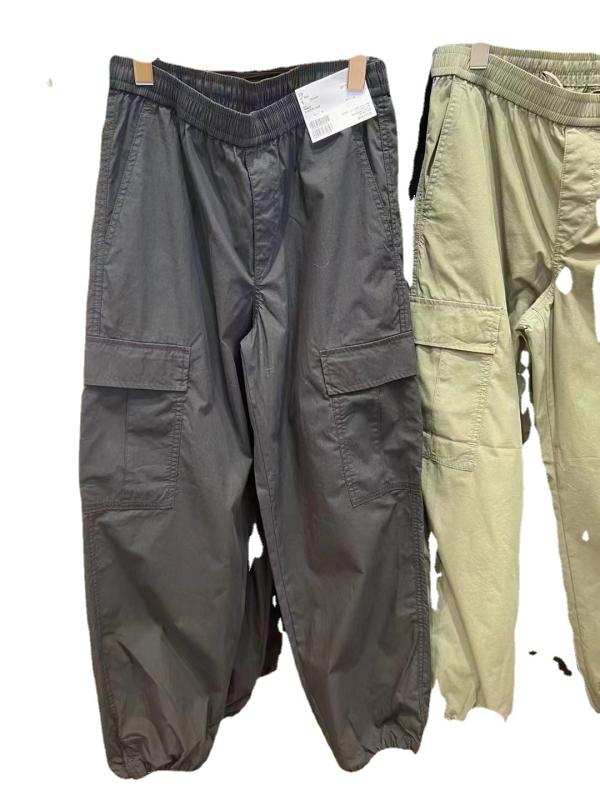 パンツ メンズ 春夏 傘兵 工装 ゆったり ストレート シルエット 大型ポケット ゆったり松腰 コットン混 軽量 伸縮性 通勤用 アウトドア 普段使い カジュアル ベーシック ブラック グレー ネイビー ベージュ