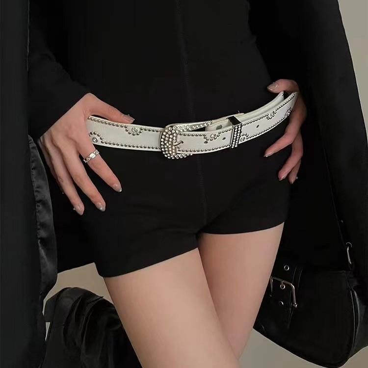 ベルト 女性用 幅広 ウエストベルト 装飾 欧米 ファッション 個性 デニムパンツ用 ベルト センス パンクスタイル｜リバーパディ