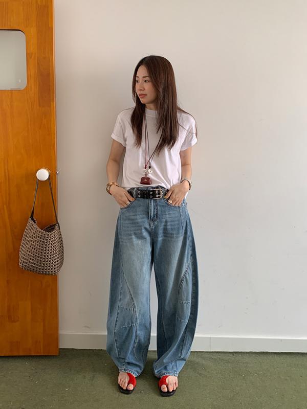 ズボン下 お上さん用 ビンテージ ウォッシュ産業 白いこと ジーンズ 引っ切り無いズボン下 うつり変わり ロング丈 御機嫌酉の方角 伸縮性 軽さ 綿原料品 普段使い走り 通い用 秋冬 心地よい表現スタイル