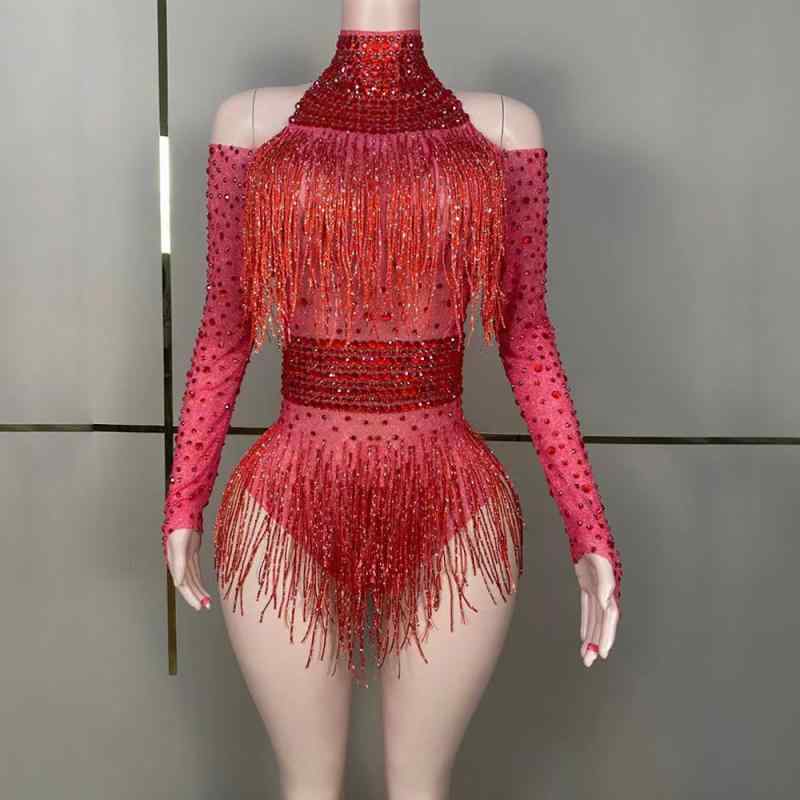 ミニスカート 女性用 レース素材 ハンギングネック ラインストーン装飾 フリンジ付き ショート丈 夜店パーティー ステージ衣装 歌手用 演出服 華やか キラキラ 軽量 伸縮性 通勤 普段使い アウトドア ブラック ピンク系 アイボリー 春夏 秋冬｜リバーパディ
