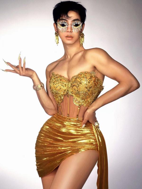 ミニスカート セット レディース キラキラ ラインストーン セクシー クロップトップ スカート 組み合わせ 誕生日 パーティー ダンス 衣装 ステージ 衣装 女性用 ゴールド ピンク ブラック ストレッチ 素材 軽量 フィット デザイン ハイウエスト フ