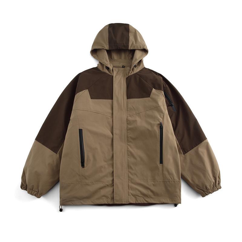 メンズ コート 冬服 復古 切り替えデザイン 三合一 2点セット フード付き ワークウェア コットン素材 暖か 保暖 厚手 防寒 通勤用 アウトドア 普段使い グレー系 ブラック ベージュ 秋冬 軽量 伸縮性 吸湿速乾 高級感