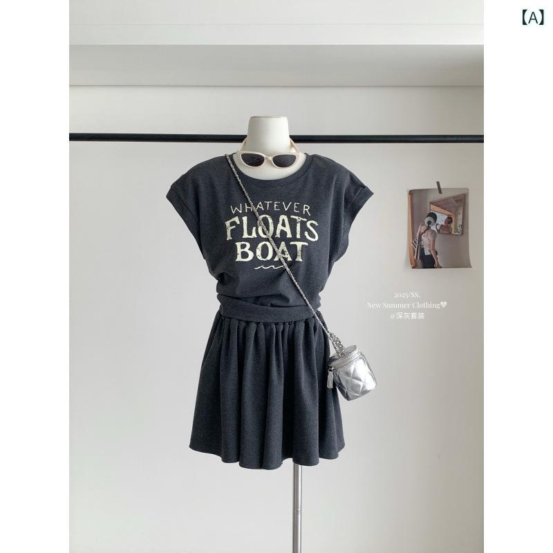 レディース トップス ショートスリーブ Tシャツ 後ろリボン デザイン 綿素材 吸湿速乾 接触冷感 ブラック ピンク系 セット ショーツ ハイウエスト 伸縮性 軽量 通勤用 普段使い 夏 春夏 女性用 かわいい ビッグシルエット Vネック カジュアルスタ
