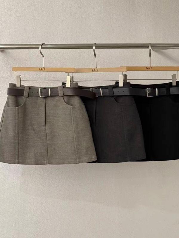 スカートパンツ ウィメンズ 韓国 東大門 秋冬 スリムフィット 半身スカート ロング丈 ストレッチ素材 吸湿速乾 ブラック グレー ベージュ 通勤用 普段使い 軽量 ハイウエスト ビッグシルエット 再生繊維 7,698円