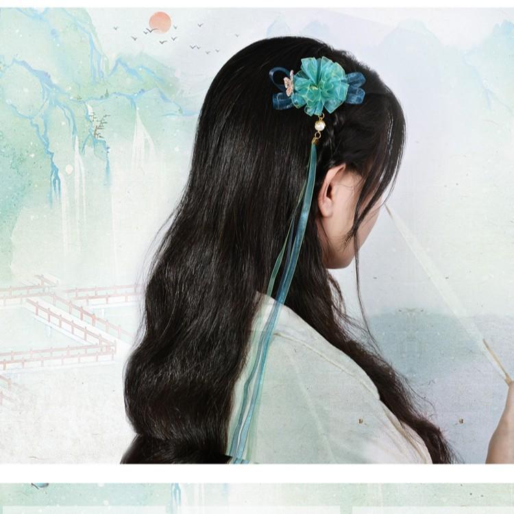ヘアアクセサリー 漢服 発飾り 織帯 夢幻 雪紗 ?帯 装飾 補助素材 DIY 花束 包装 幻彩 雪紗帯 かわいい 軽量 再生繊維 ピンク系 アイボリー 春夏 普段使い 通勤用 切り替え デザイン|リバーパディ