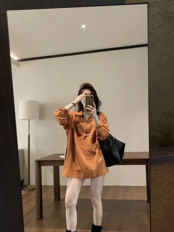 シャツ スカート 女性用 秋 春夏 麻 素材 プリーツ 加工 個性 スタイル 明るいカラー 軽量 伸縮性 吸湿速乾 普段使い 通勤用 トップス ワンピース 合い ビッグシルエット Vネック