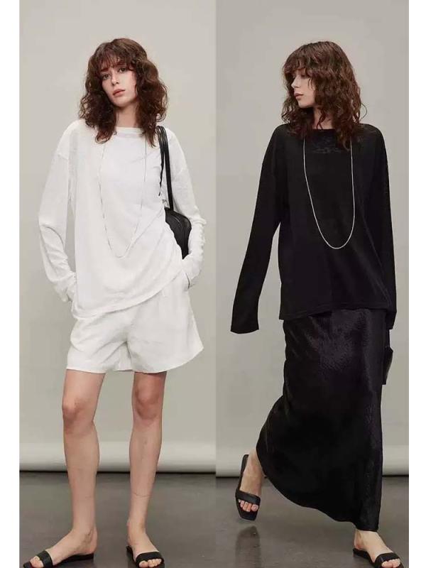 ティーシャツ 亭主もち用 極分かりやすい ファースト 天絲 小っちゃい 裸感 解構 か細い ゆったり 影ぼうし 野球バット衣袂 防晒 当たること冷感 軽さ 伸縮性 吸湿速乾 通い用 普段使い走り 春夏 黒いこと さくら色系 象牙色