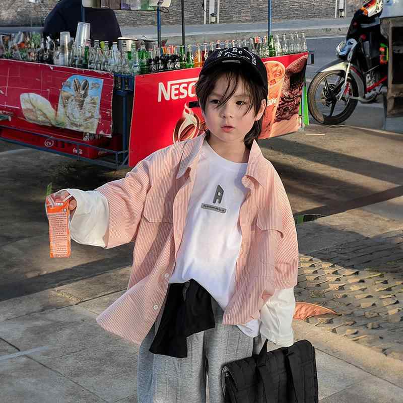 お坊っちゃん 春 ティーシャツ トップス うつり変わり 長袖 綿原料品 軽さ 通学用 普段使い走り 翰林院 心地好い 象牙色 薄墨色 春夏 吸湿速乾 伸縮性 ビッグ影ぼうし