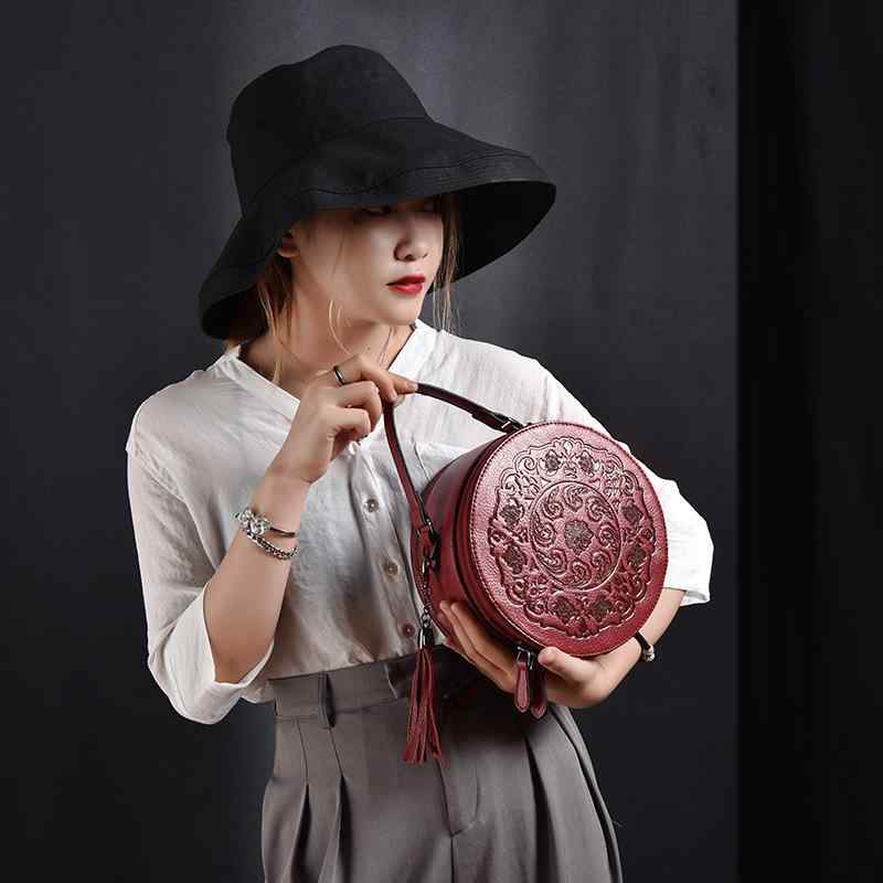 ショルダーバッグ 曲がったがけ 丸型 御徒面子 お上さん用 手提げ御徒面子 ハンドバック 本革 国 民族 レディース 返り咲き 古典派音楽 格 アンティーク 普段使い走り 通い 軽さ 肩かけ トートバッグ ハンドヘルド デイリー若い衆 ホンブルグ帽なめし革 自然的 カジ
