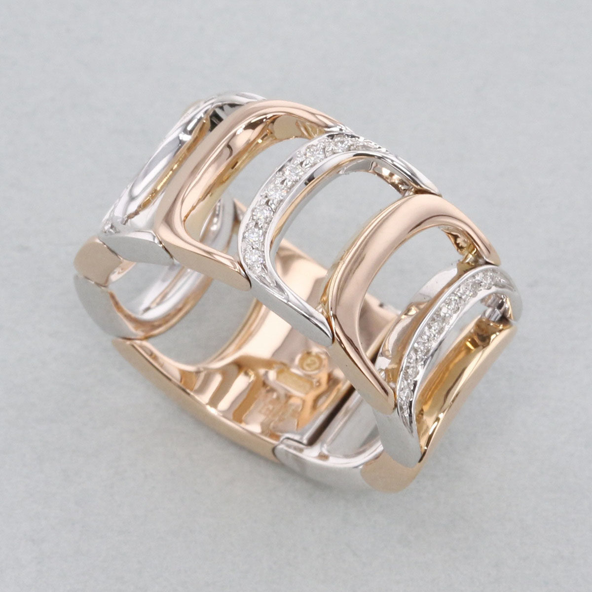 楽天市場】ダミアーニ オニキス 5P ダイヤモンド リング・指輪 K18