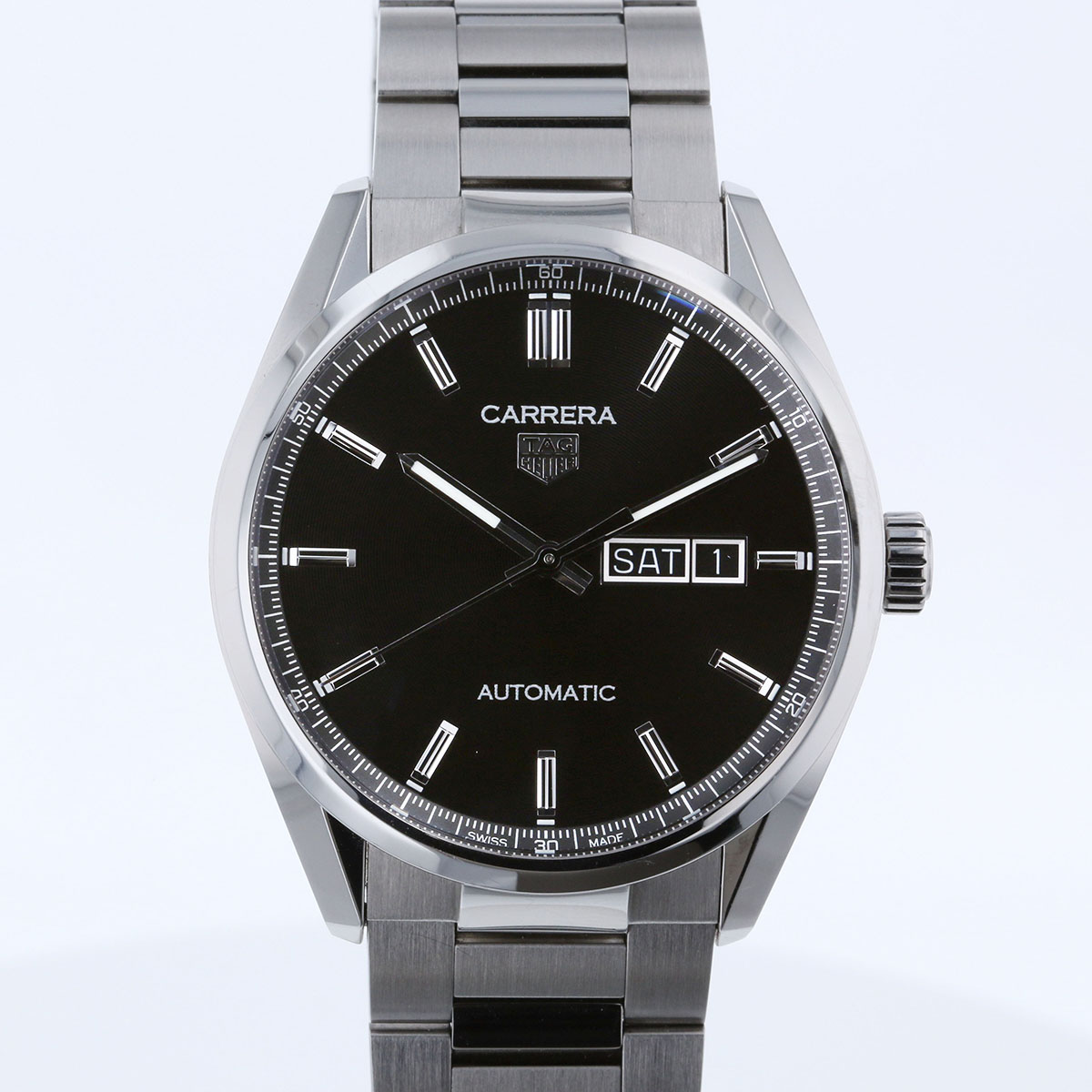 TAG Heuer ブラック腕時計 ステンレス オールブラックの文字盤と200m防水性を備えた、タグホイヤー2つの