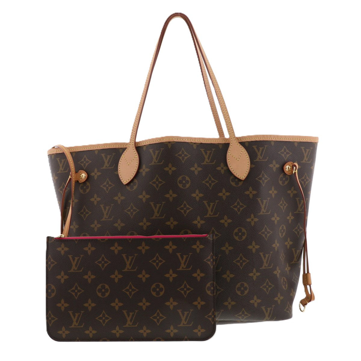 【値下げ】LOUIS VUITTON ルイ・ヴィトン モノグラム ネヴァーフルMM トートバッグ M41178 モノグラム ブラウン  レディース【中古】