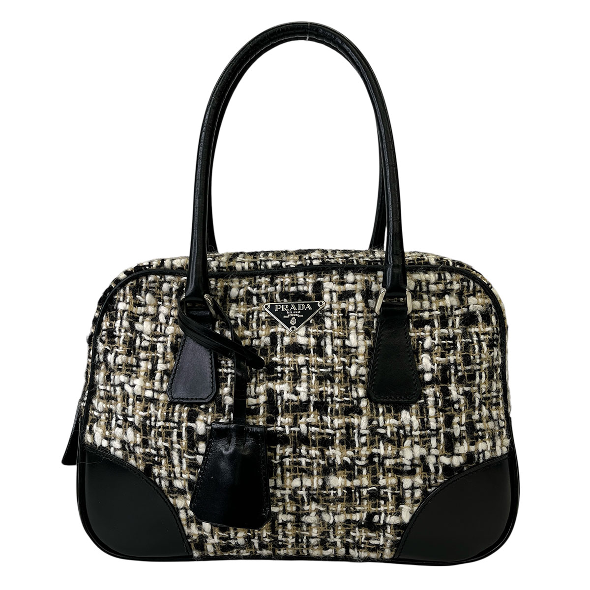 楽天市場】PRADA プラダ ツイード カナパトート 2WAYバッグ BN2042