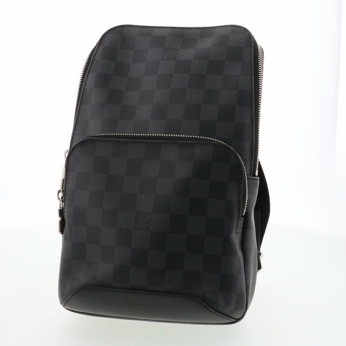 【再値下げ】 LOUIS VUITTON ルイ・ヴィトン ダミエ・グラフィット アヴェニュー・スリングバッグ ボディバッグ N41719 ブラック メンズ【中古】