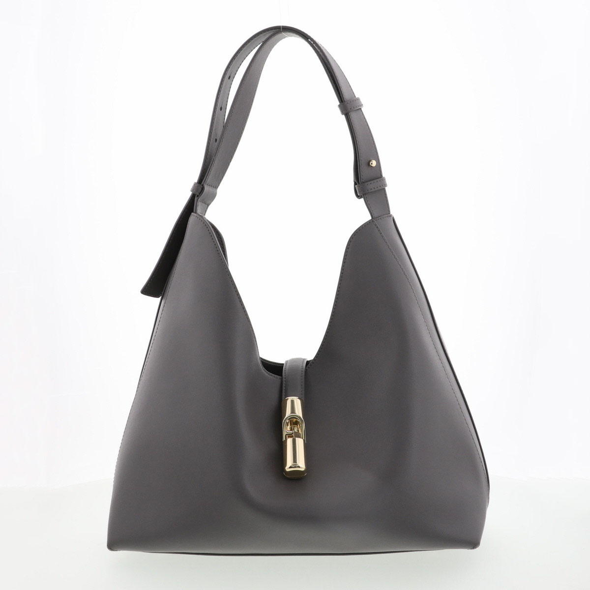 Furla フルラ ゴッチャ トートバッグ ショルダーバッグ WB01499 BX3104 なめし革 薄墨色  レディース【中古】