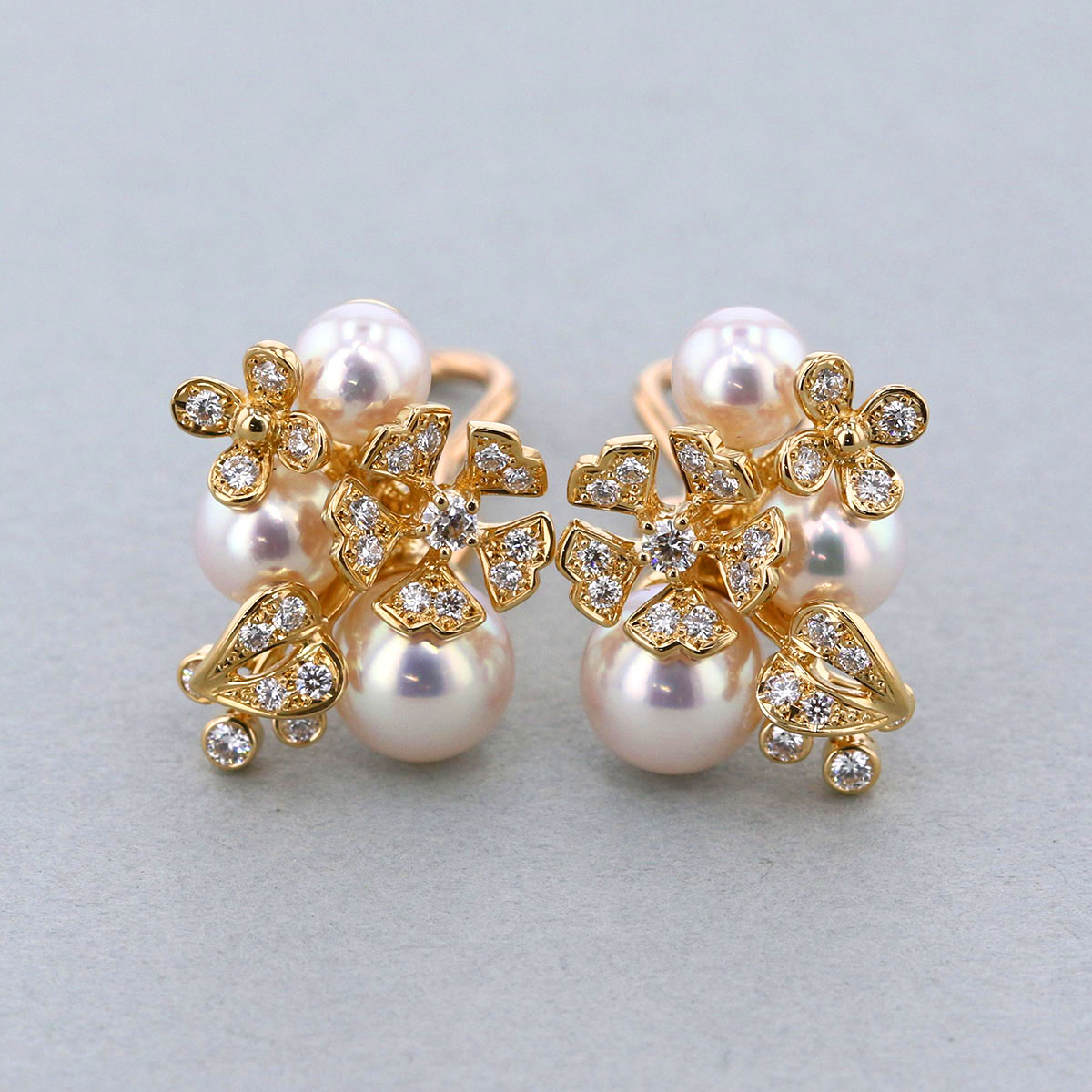 楽天市場】MIKIMOTO ミキモト パール ダイヤモンド イヤリング/ピアス 