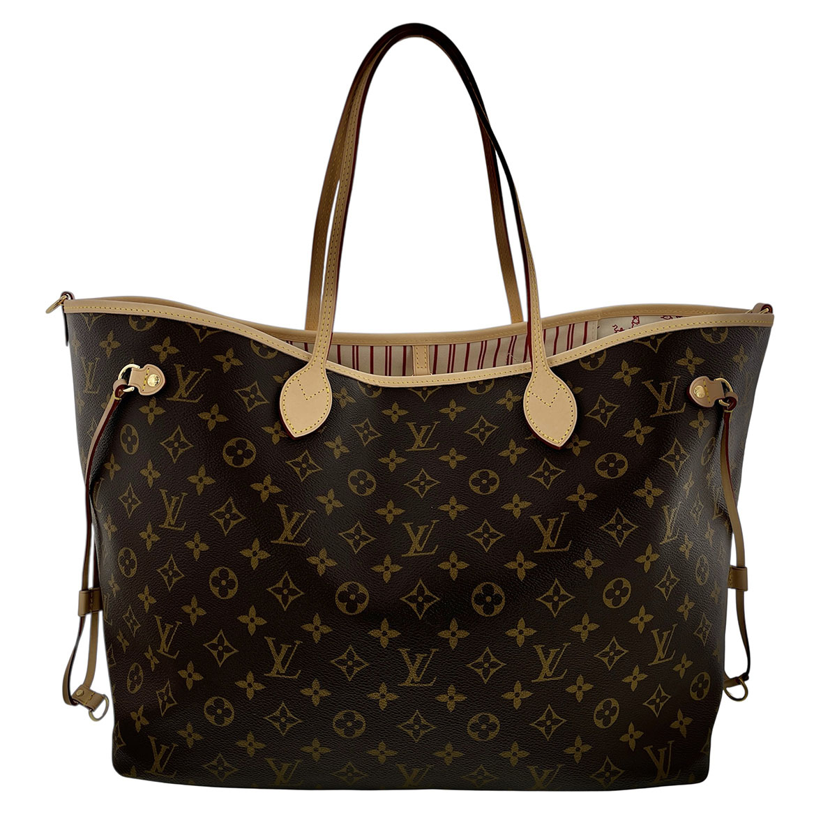 LOUIS VUITTON ルイ・ヴィトン ネヴァーフル インサイドアウト GM トートバッグ M15124 モノグラム ブラウン レディース【中古】