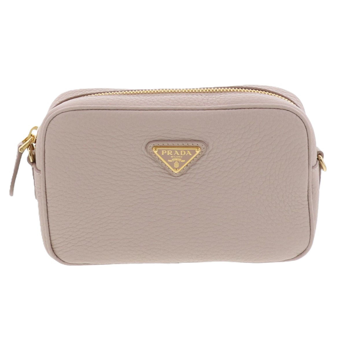 【値下げ】PRADA プラダ レザー ミニバッグ ショルダーバッグ 1NF060 レザー ベージュ ピンク レディース【中古】｜PAWNSHOP　ＲｉＺ