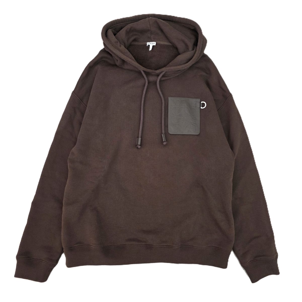LOEWE ロエベ 24SS リラックスフィット フーディー（コットン） アナグラム レザーパッチ フーデッドパーカー パーカー H526Y25X63 メンズ【中古】