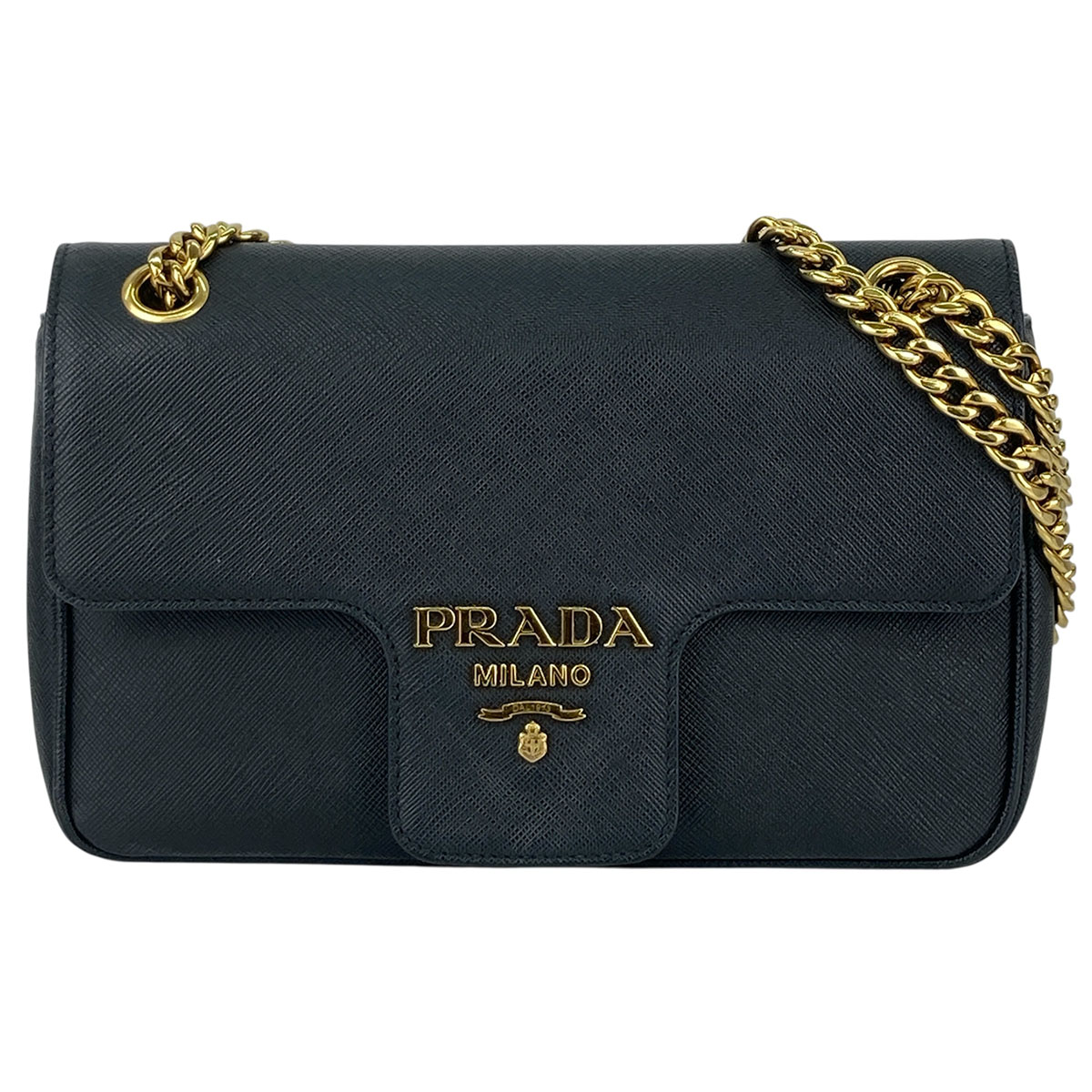 楽天市場】プラダ PRADA チェーン ショルダーバッグ ナイロン ネイビー