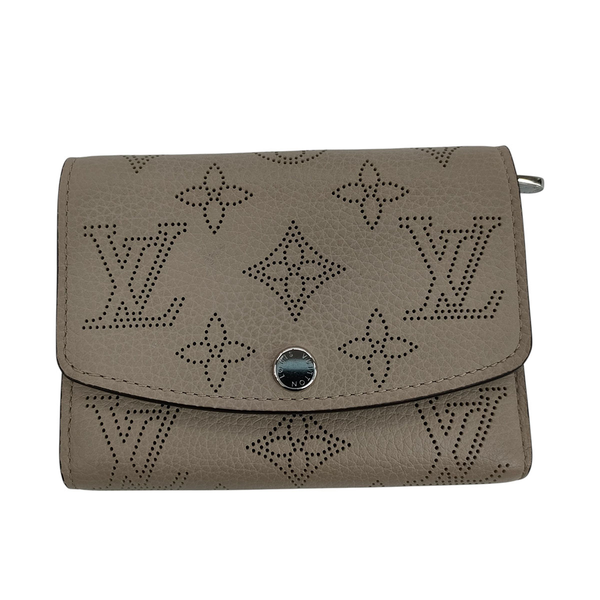 【切り詰め】LOUIS VUITTON ルイ・ヴィトン ポルトフォイユ ヴィクトリーヌ 三つ折り紙入れ M82680 モノグラムマヒナ ベージュ  レディース【中古】