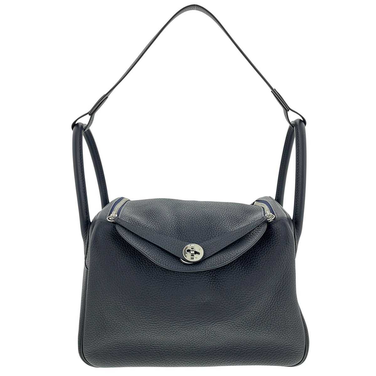 HERMES エルメス リンディ 30 ショルダーバッグ H050161 トリヨンクレマンス ネイビー A刻印 レディース【中古】