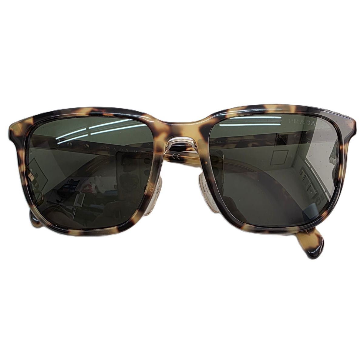 PRADA プラダ レダックス ウェリントン サングラス OPR 02TS プラスチック ブラウン レディース【中古】